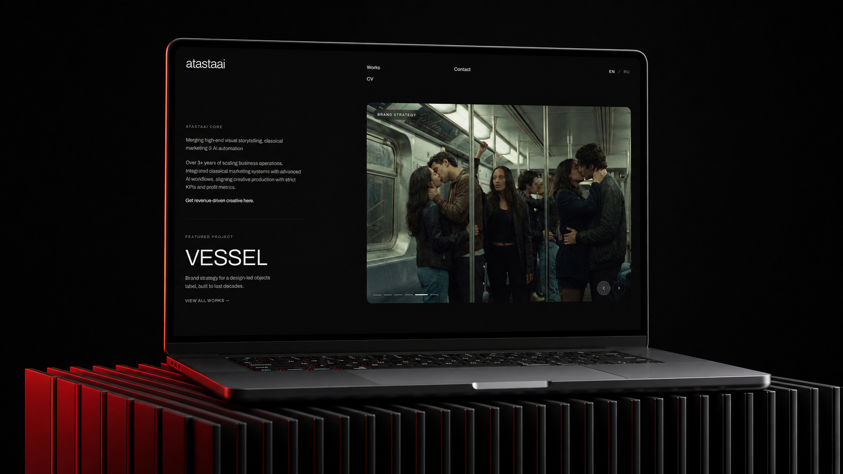 Atastaai — laptop mockup preview